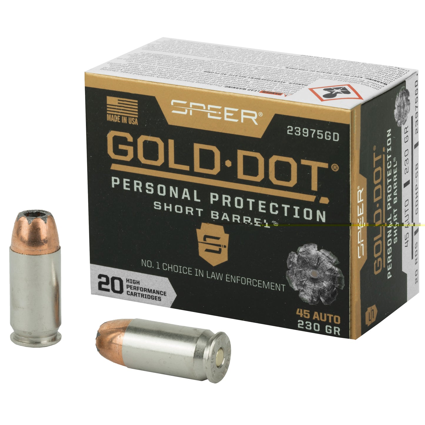 Spr Gold Dot 45acp 230g Hp Sb 20/200