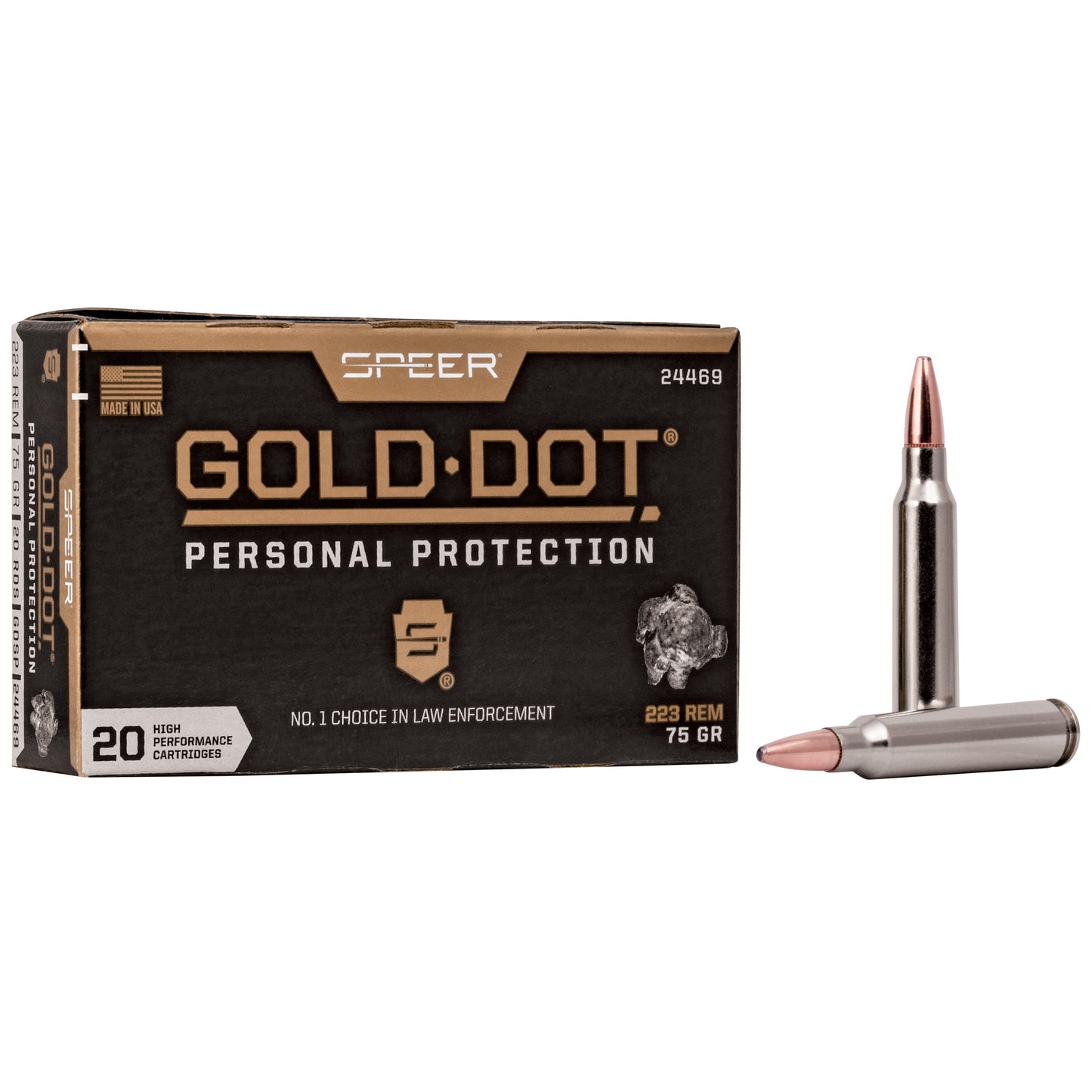 Spr Gold Dot 223 Rem 75gr Hp 20/200