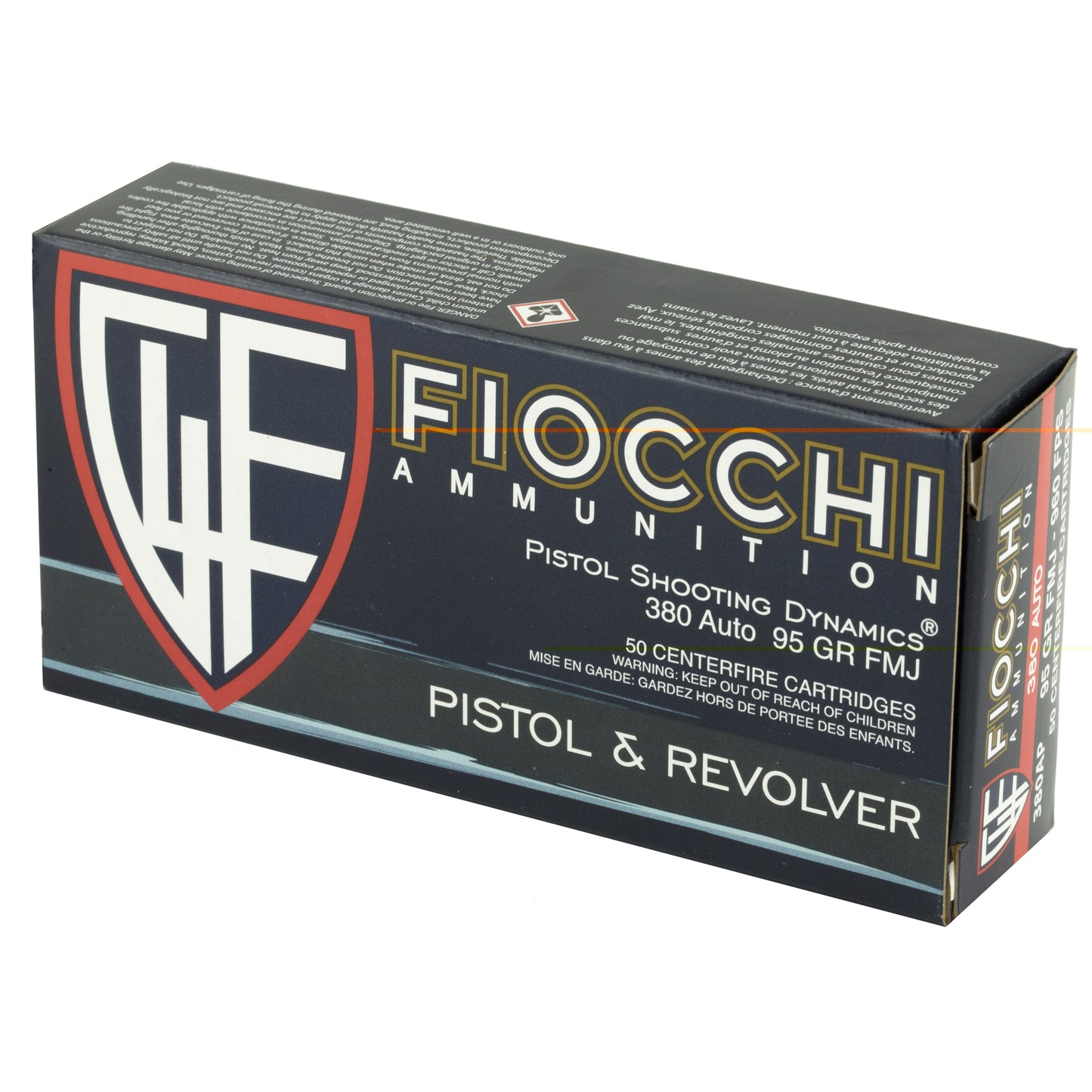 Fiocchi 380acp 95gr Fmj 50/1000