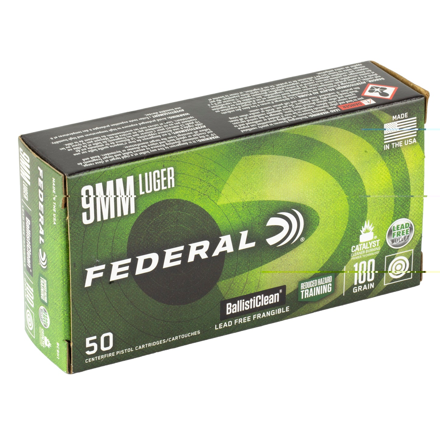 Fed Ballisticlean 9mm 100gr 50/1000