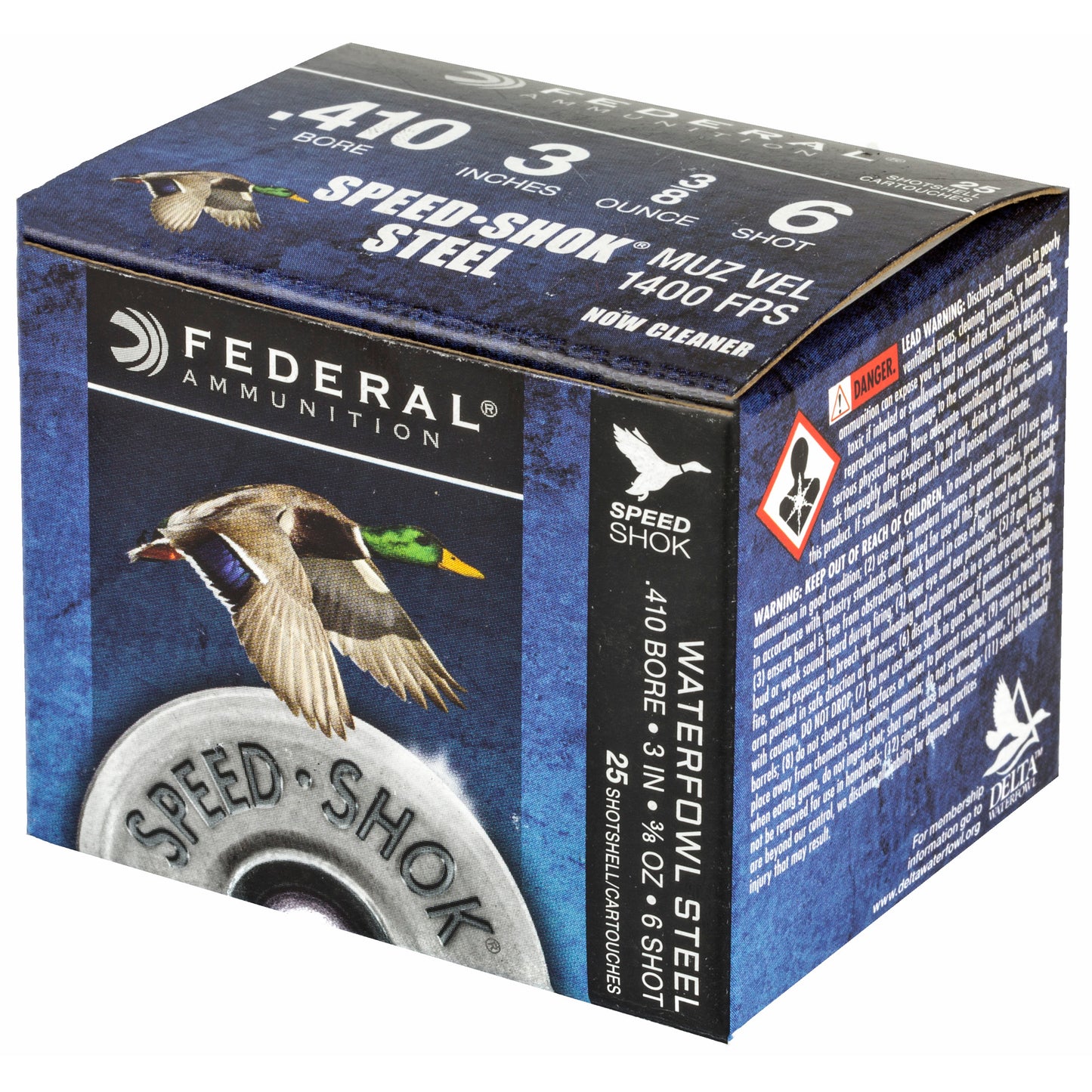 Fed Speed-shok Steel 410ga 3" #6