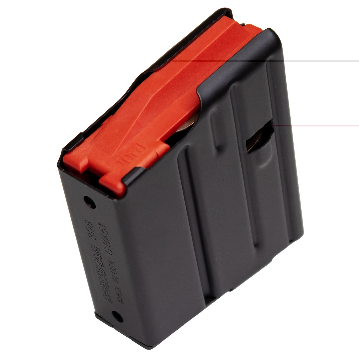 Mag Duramag 5rd 308/6.8x51 Ss Blk
