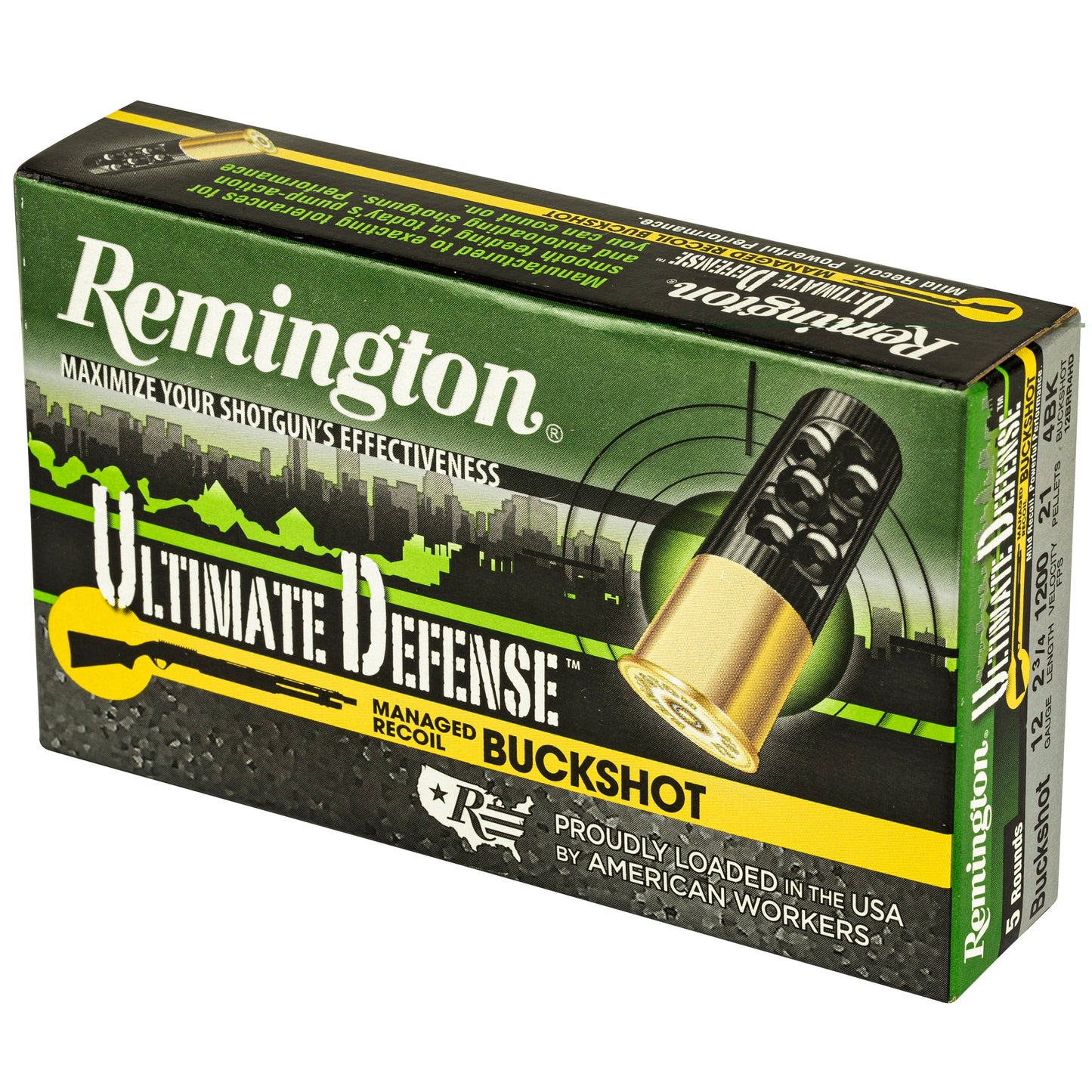 Rem Ult Def 12ga 2.75" 4 Buck 5/100