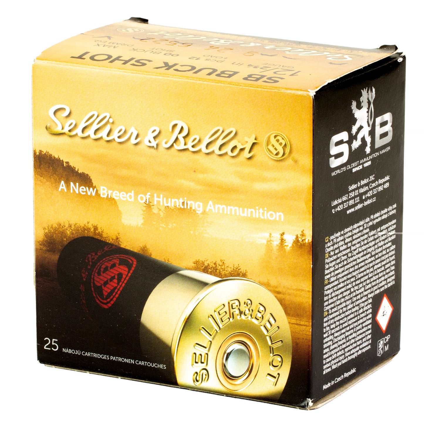 S&b 12ga 2.75 1.25oz 00 12pel 25/250