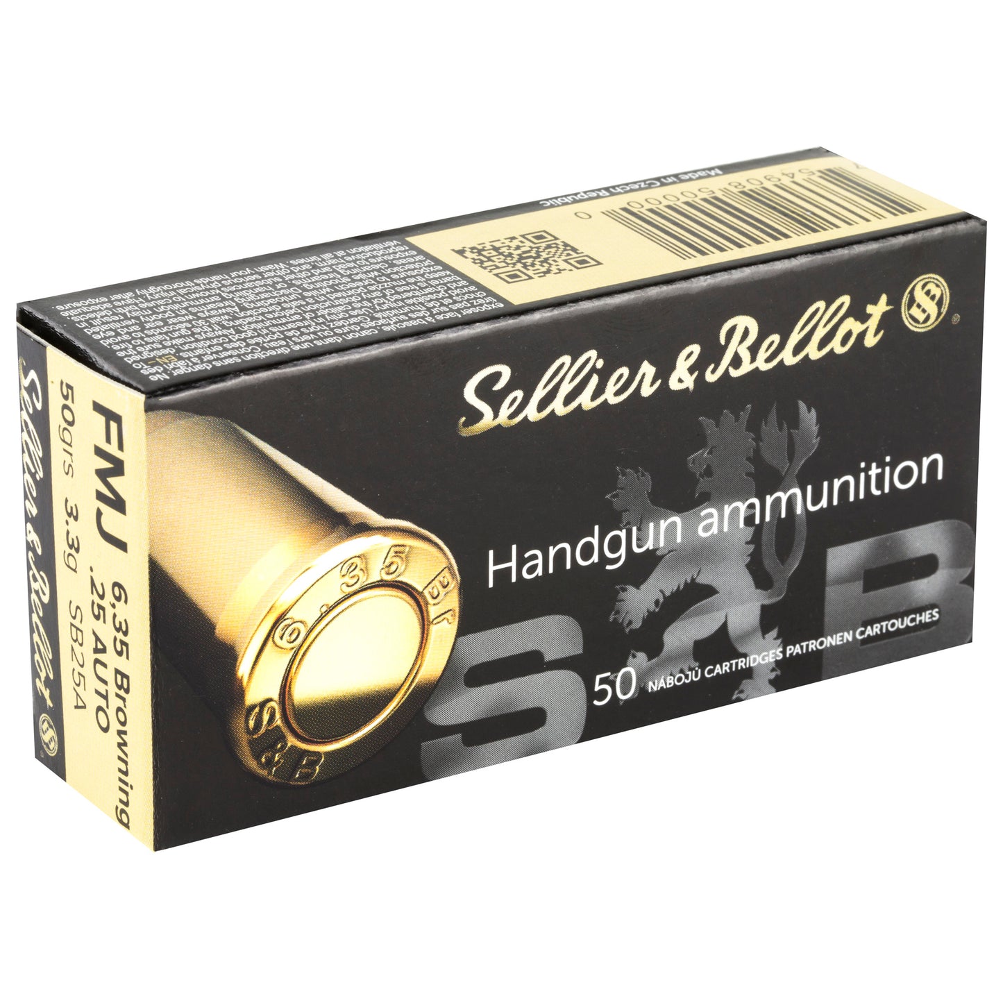 S&b 25acp 50gr Fmj 50/2000