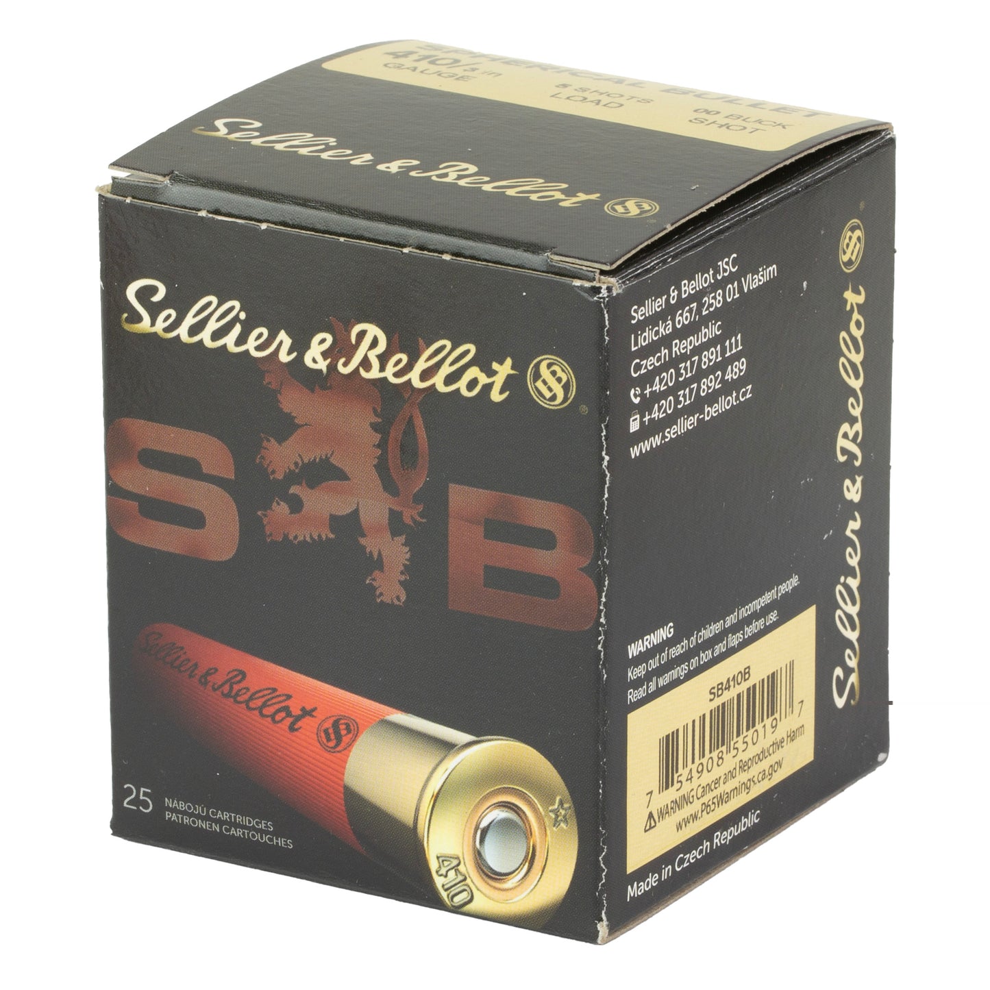 S&b 410ga 3" 00 5pel 25/500