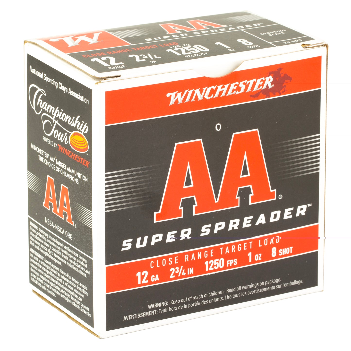 Win Aa Sprdr 12ga 2.75" #8 25/250