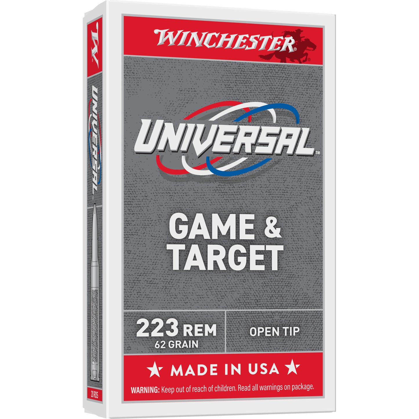 Win Lc 223 Rem 62gr Fmj 20/1000
