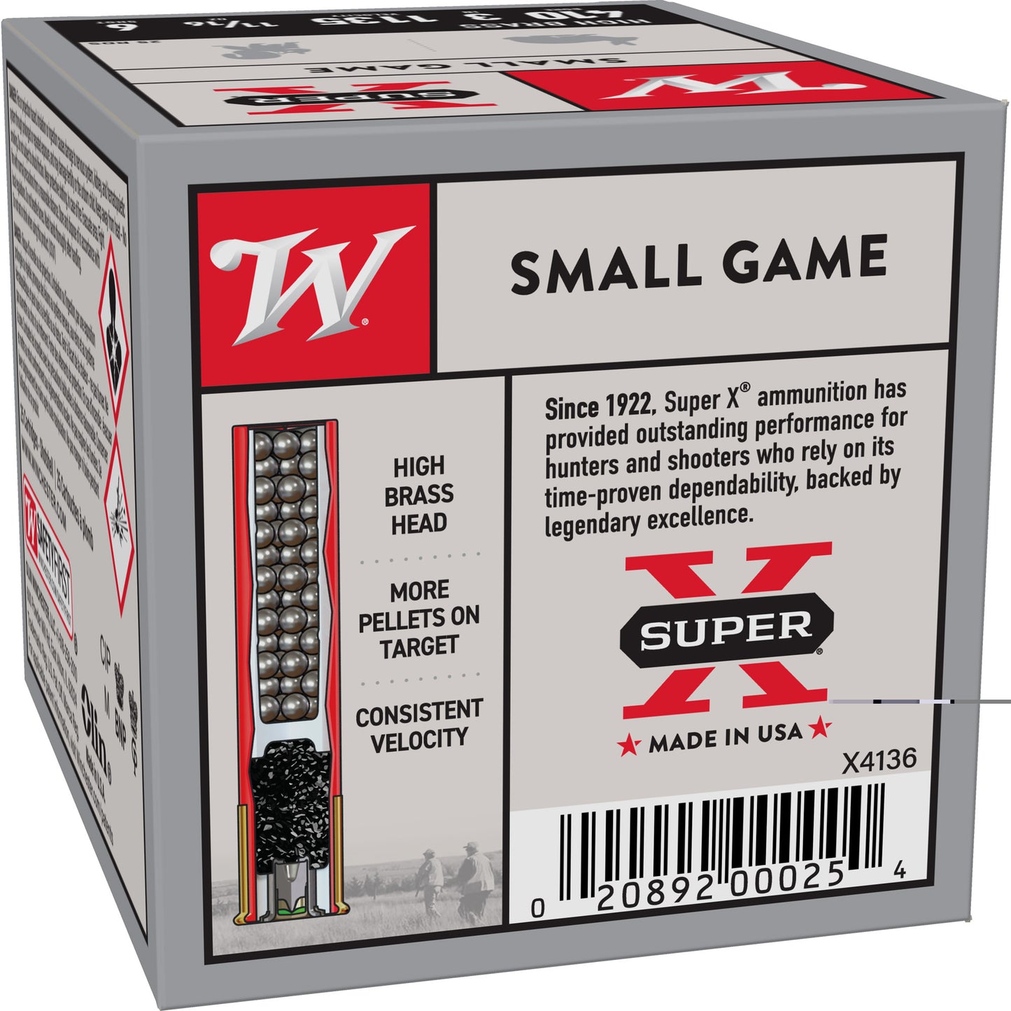 Win Spr-x Upld 410ga 3" #6 Hb 25/250