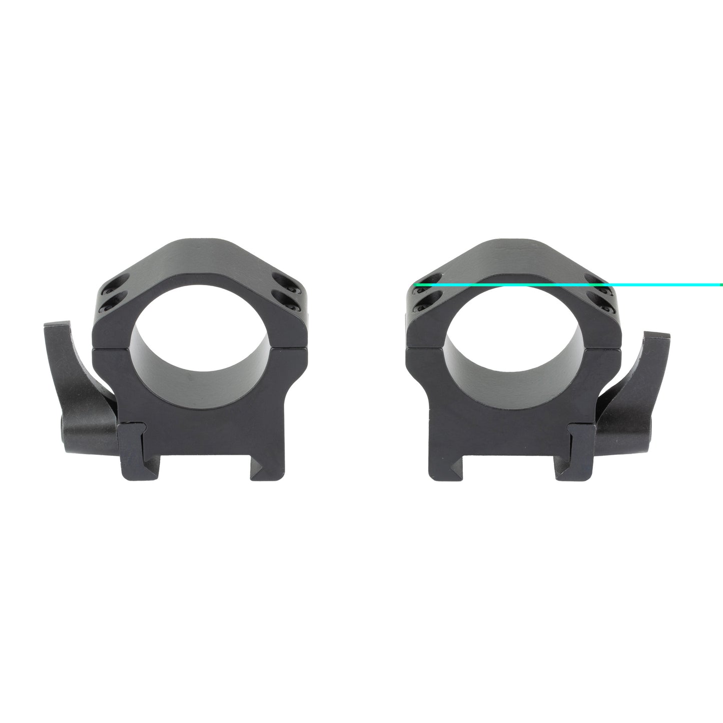 Warne Maxima 1" Hrz Qd Med Rings Blk