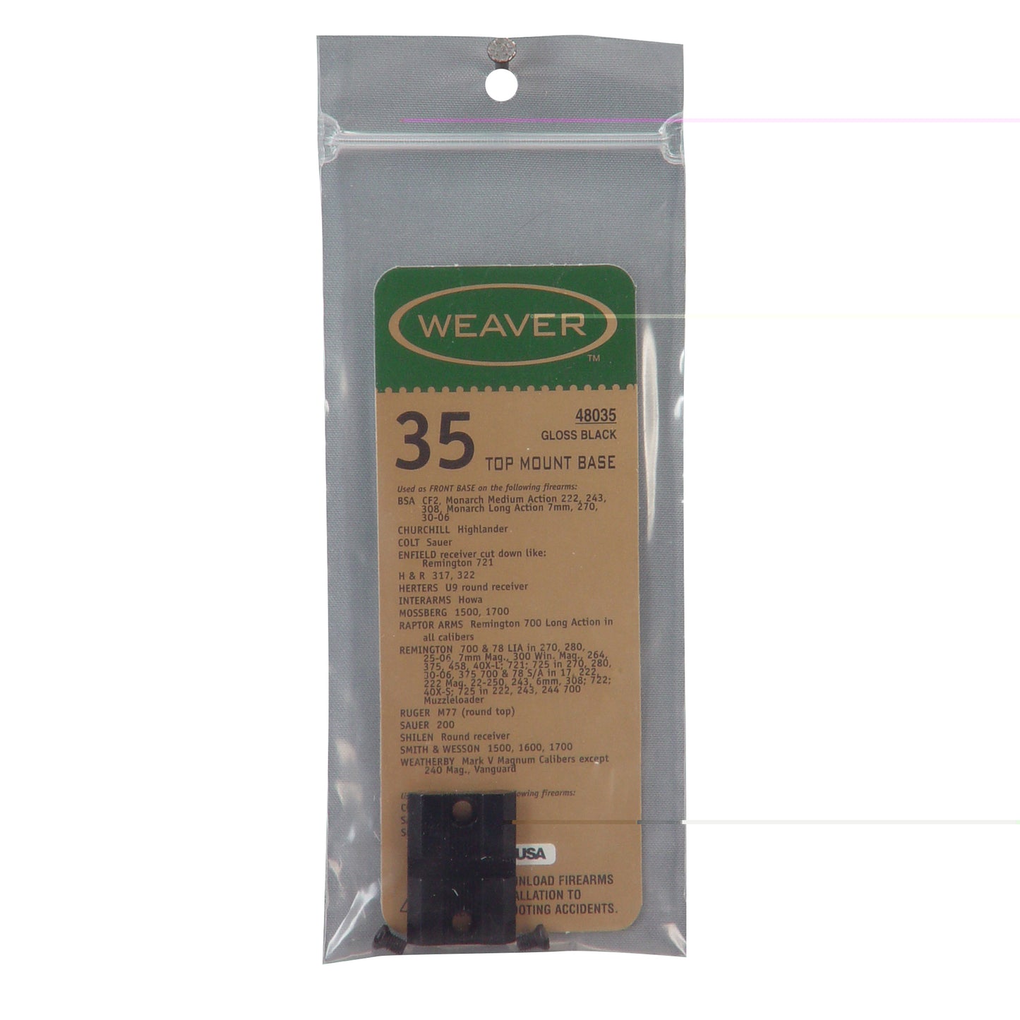 Weaver #35 Rem 700 Series Front Base