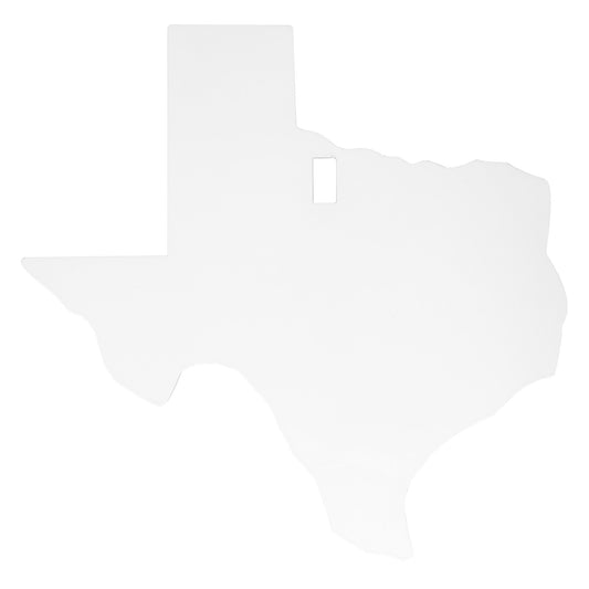B/c Ar500 3/8" Silhouette Texas Wht