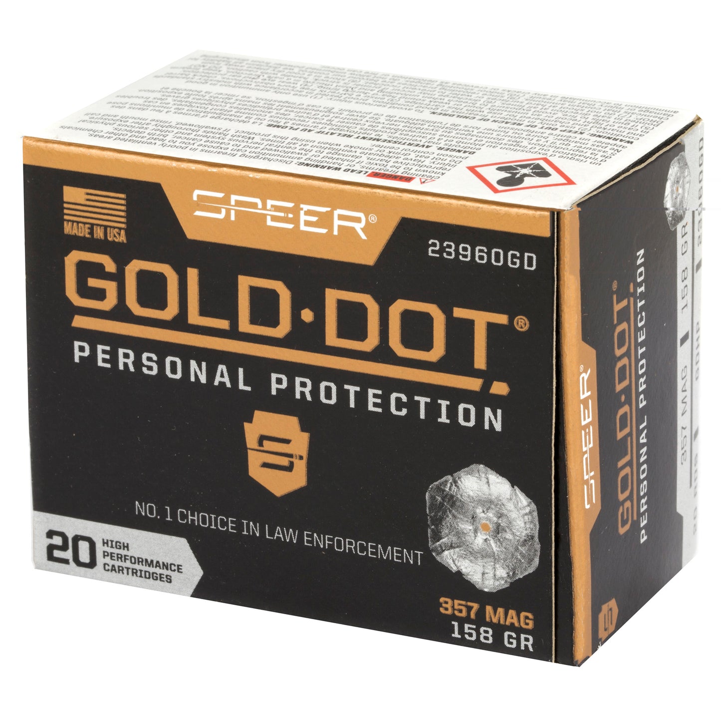 Spr Gold Dot 357mag 158gr Hp 20/200