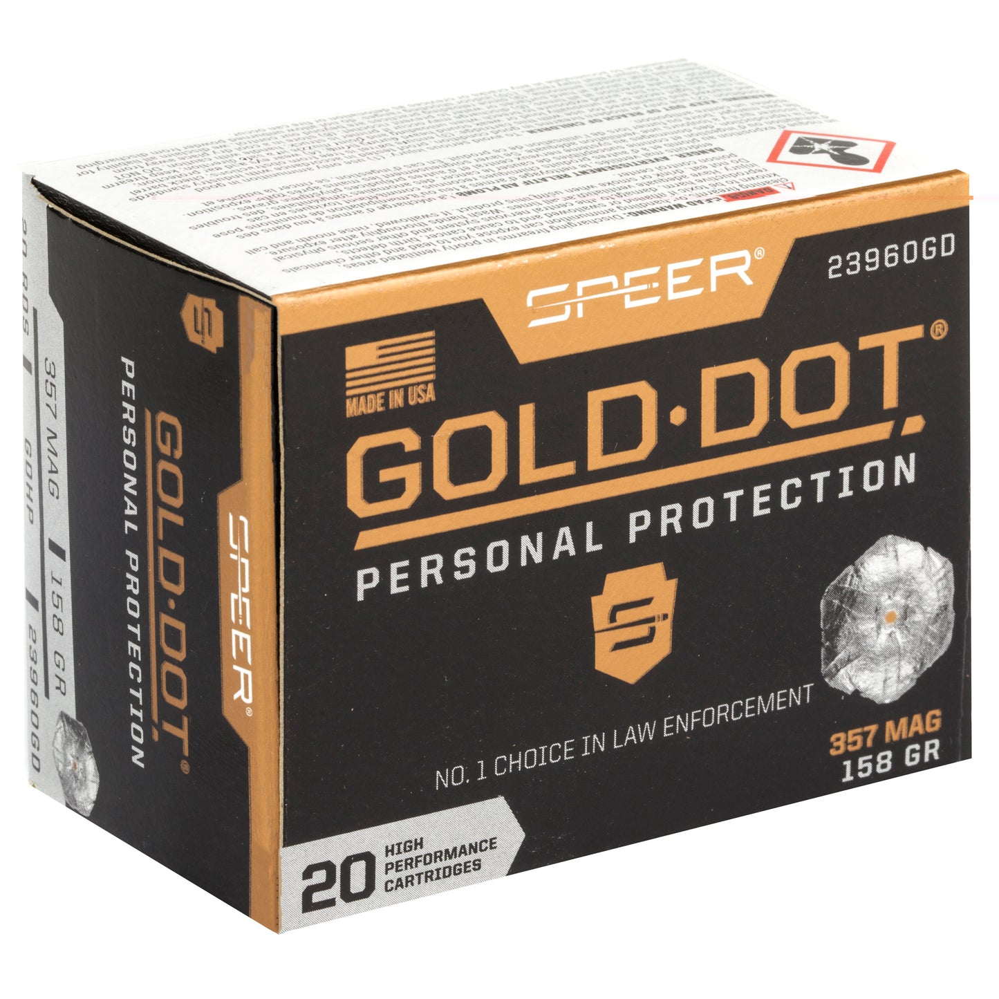 Spr Gold Dot 357mag 158gr Hp 20/200