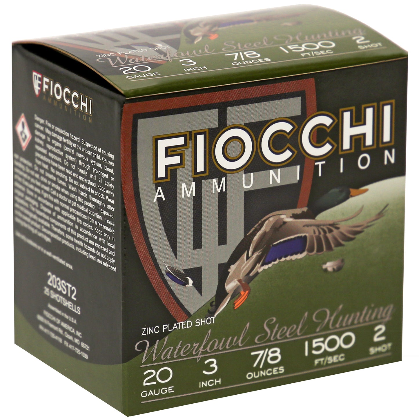 Fiocchi 20ga #2 Flyway Steel 25/250