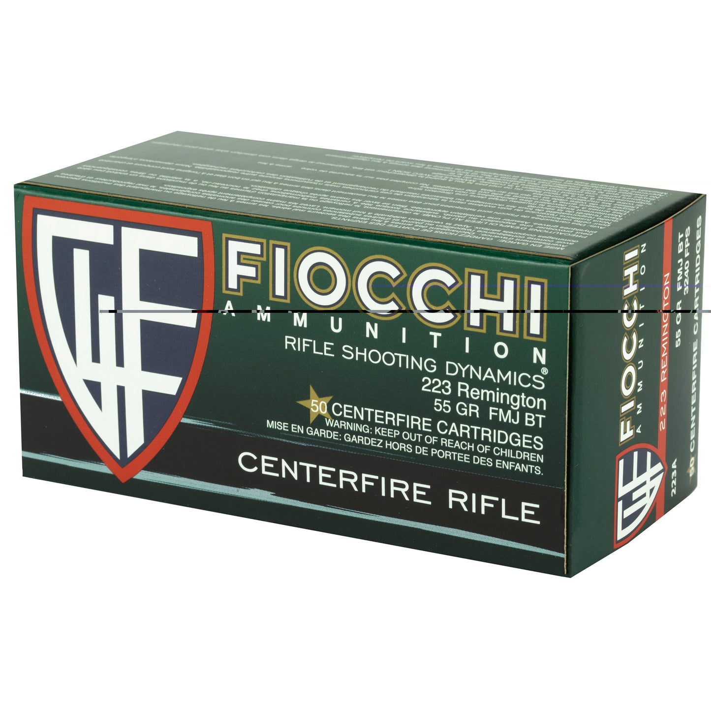 Fiocchi 223rem 55gr Fmjbt 50/1000