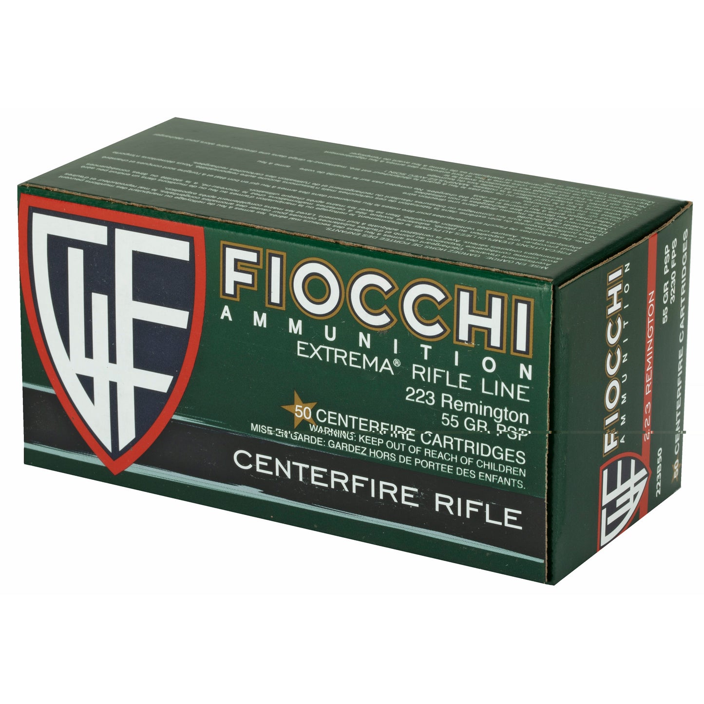 Fiocchi 223rem 55gr Psp 50/500