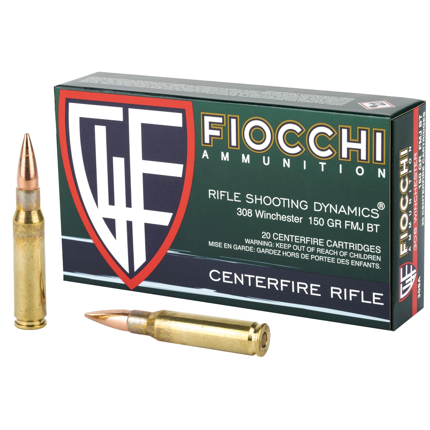 Fiocchi 308win 150gr Fmjbt 20/200