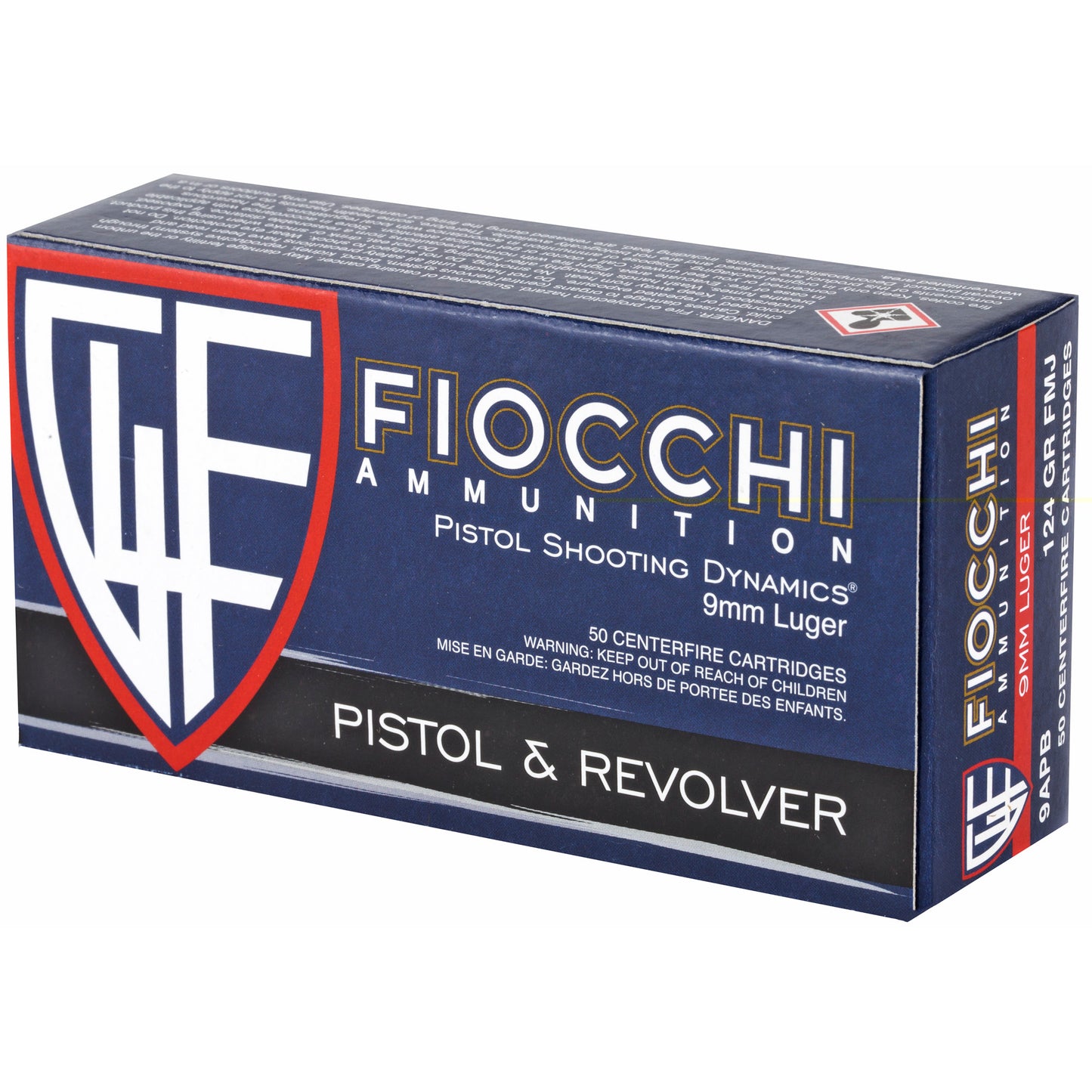 Fiocchi 9mm 124gr Fmj 50/1000