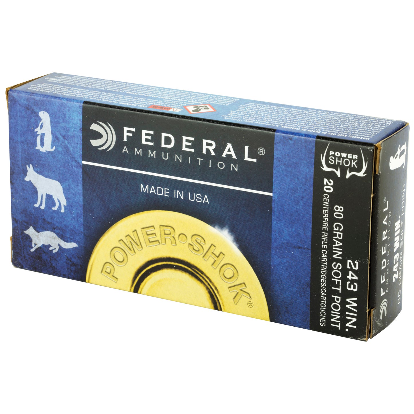 Fed Pwrshk 243win 80gr Sp 20/200