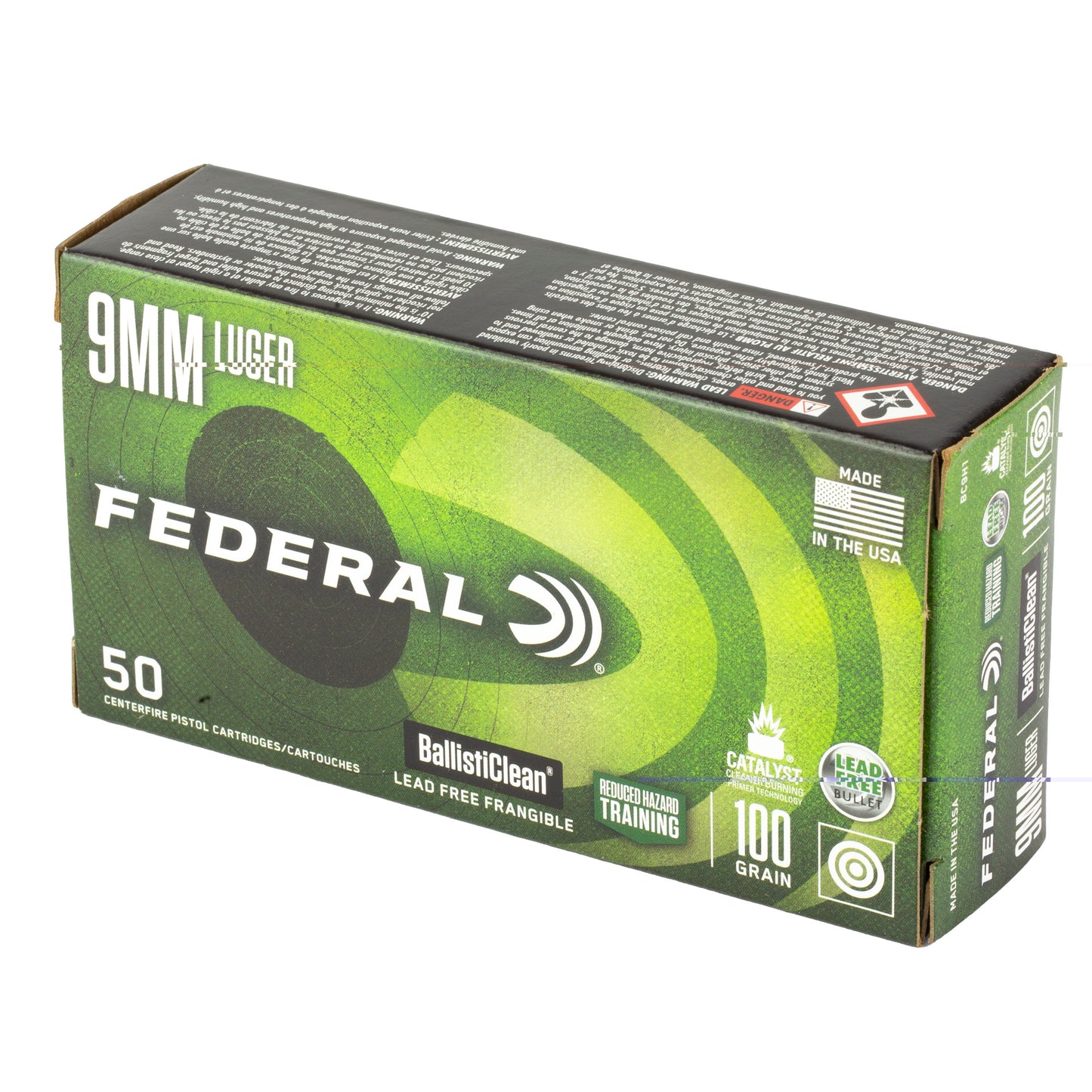 Fed Ballisticlean 9mm 100gr 50/1000