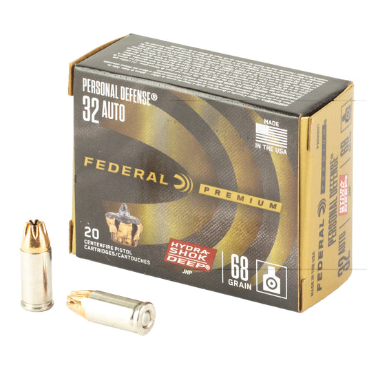 Fed Hydra Shok 32acp 68gr Jhp 20/200