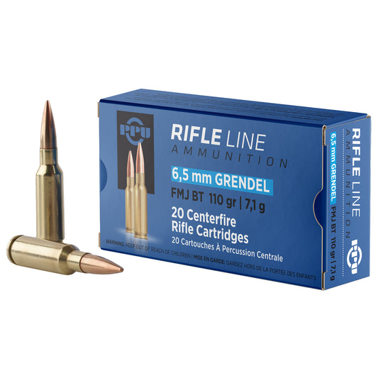 Ppu 6.5 Grendel 110gr Fmjbt 20/500