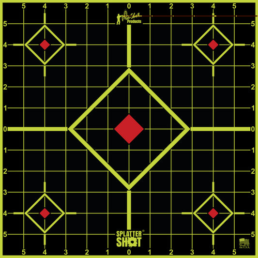 Pro-shot Target 12" Grn Sight-in 5pk