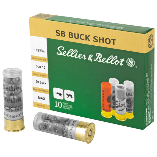 S&b 12ga 2.75 1.25oz 00 12pel 10/250