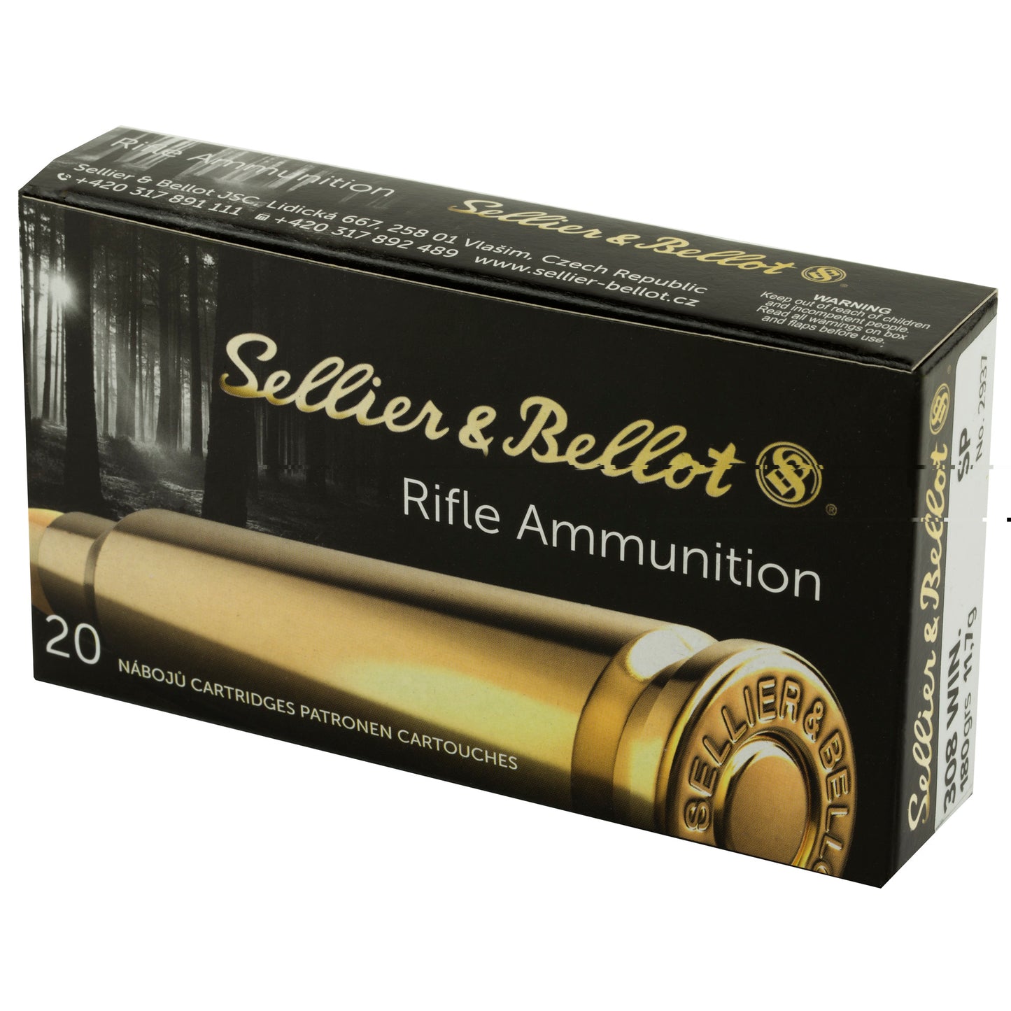 S&b 308win 180gr Sp 20/500