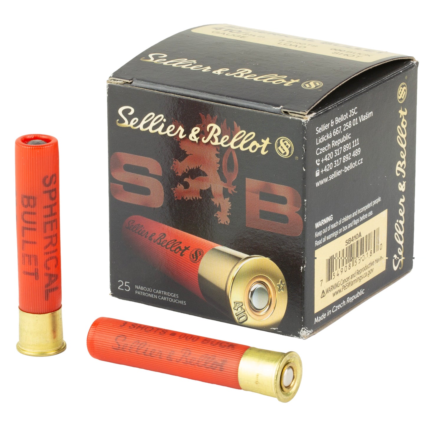 S&b 410ga 2.5" 000 3balls 25/500
