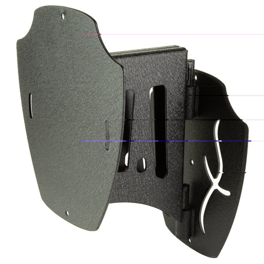 Skull Hooker Lrg Shoulder Mount Blk