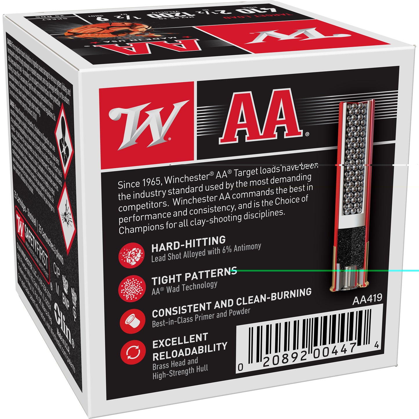 Win Aa 410ga 2.5" #9 25/250