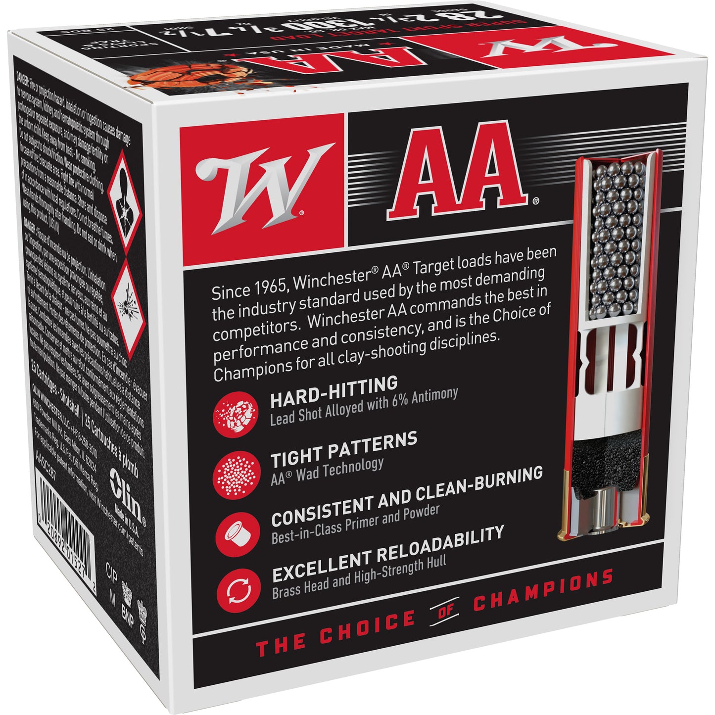 Win Aa Sp Spt 28ga 2.75" #7.5 25/250