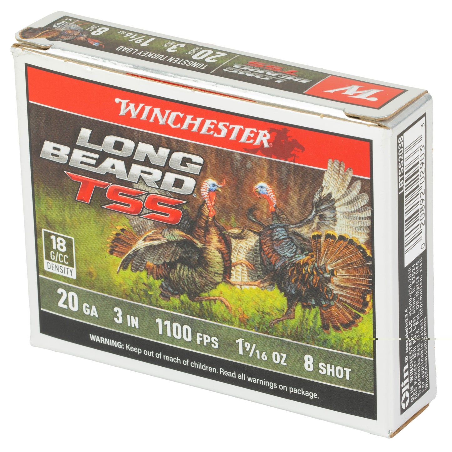 Win Long Beard Tss 20ga 3" #8 10/100