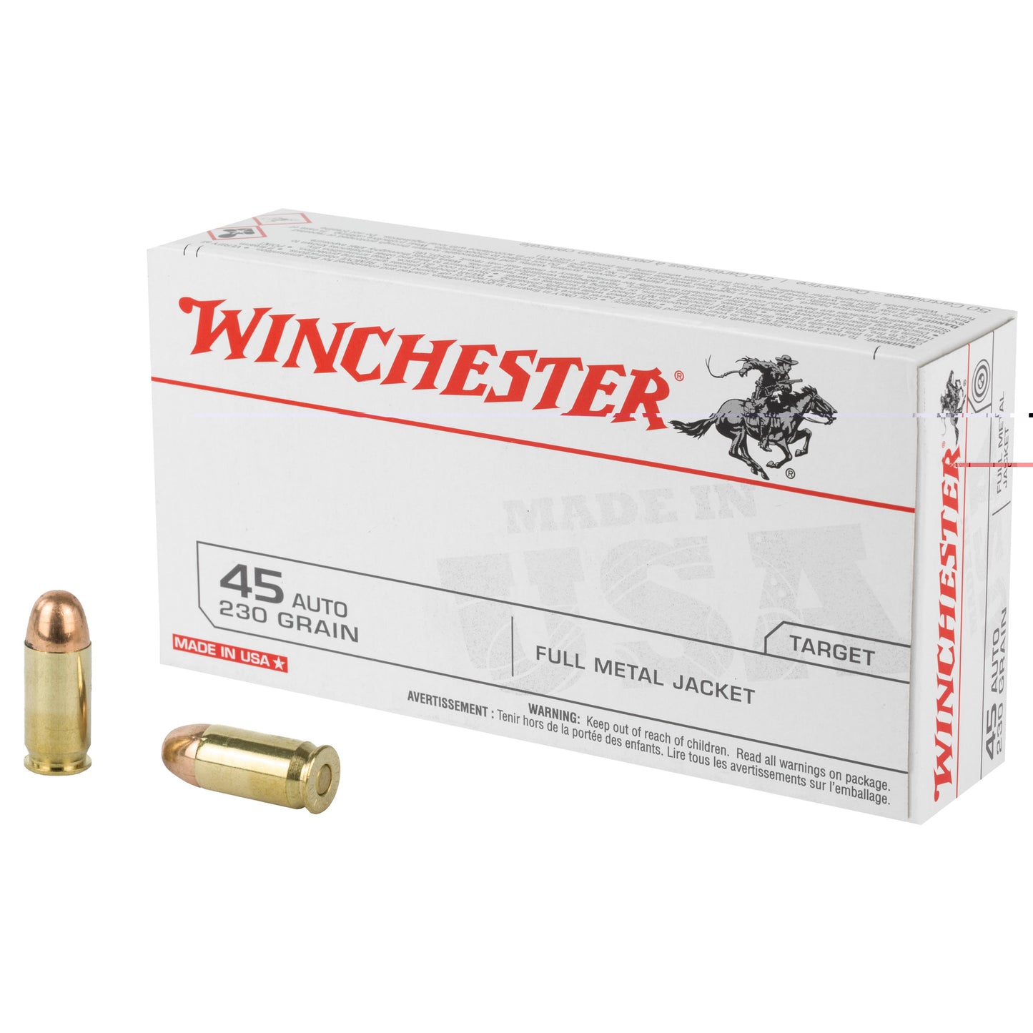 Win Usa 45acp 230gr Fmj 50/500