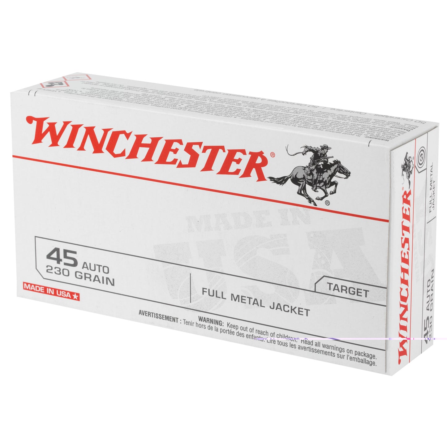 Win Usa 45acp 230gr Fmj 50/500