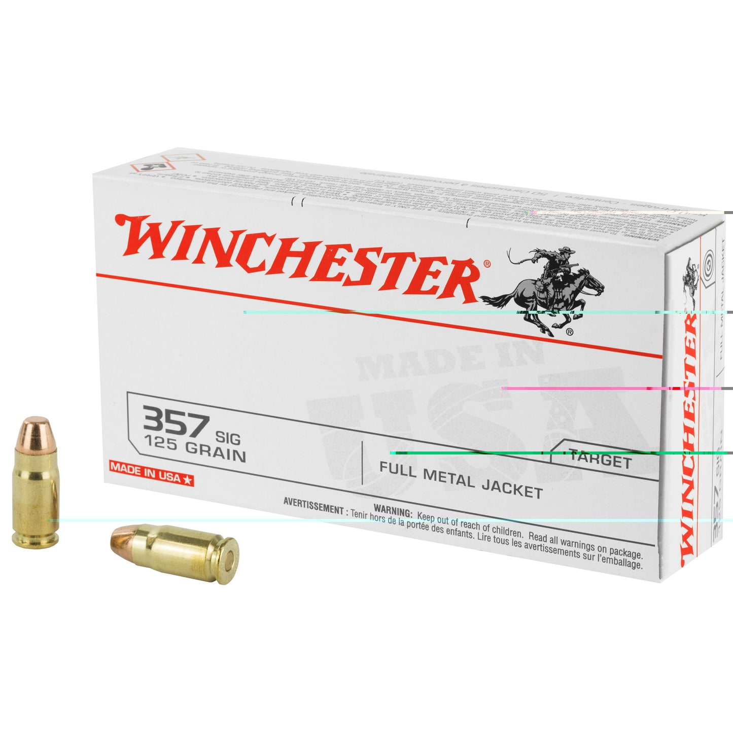 Win Usa 357sig 125gr Fmj 50/500