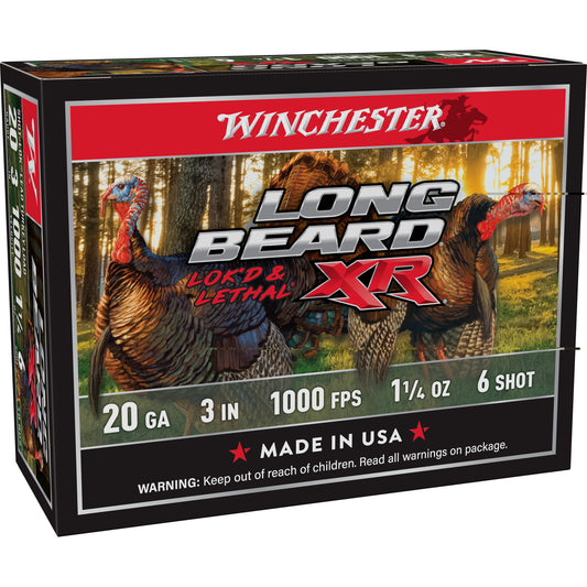 Win Lb Xr Trky 20ga 3" #6 1.25oz 10