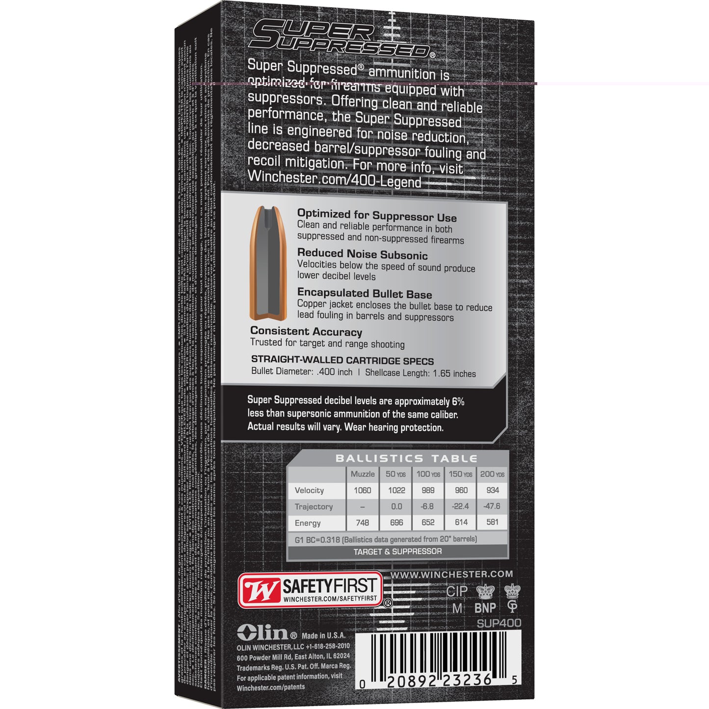 Win Spr Sprsd 400legend 300gr 20/200