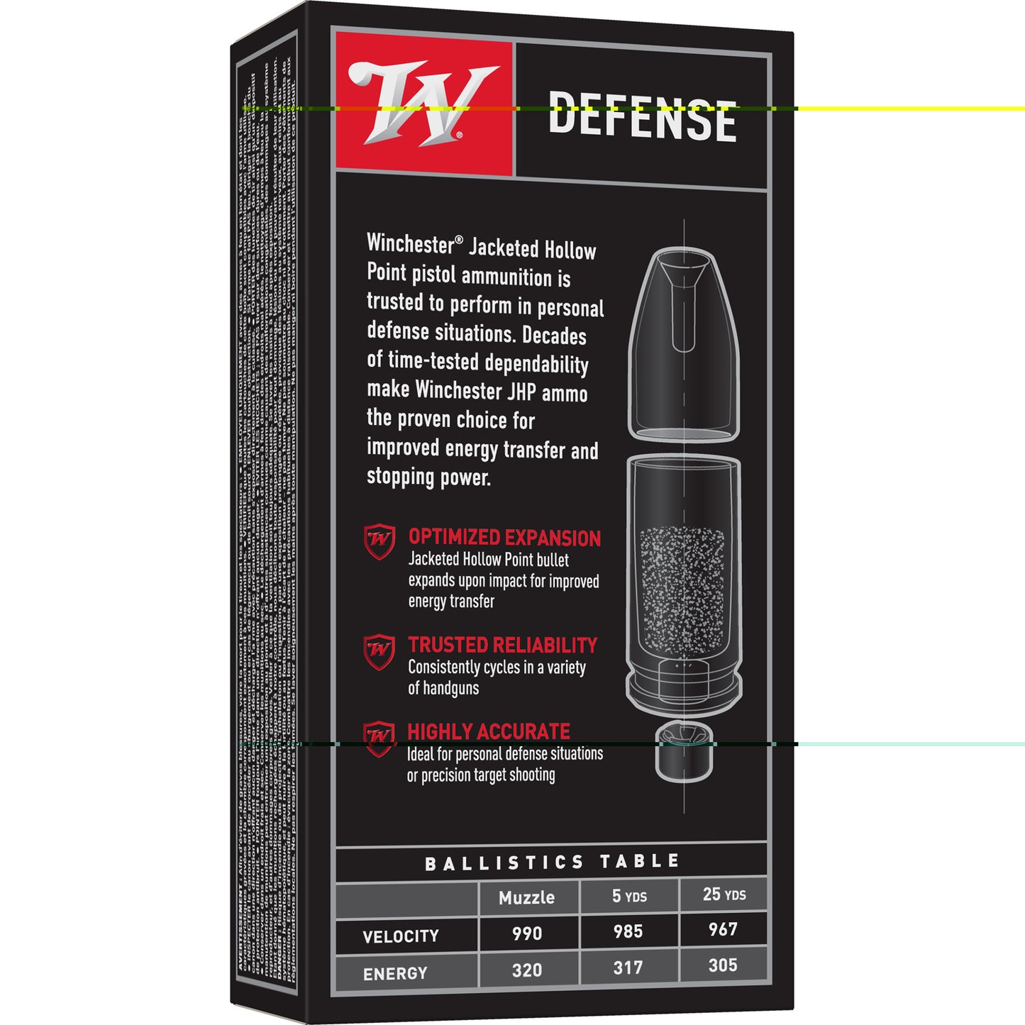 Win Usa 9mm 147gr Jhp 50/500