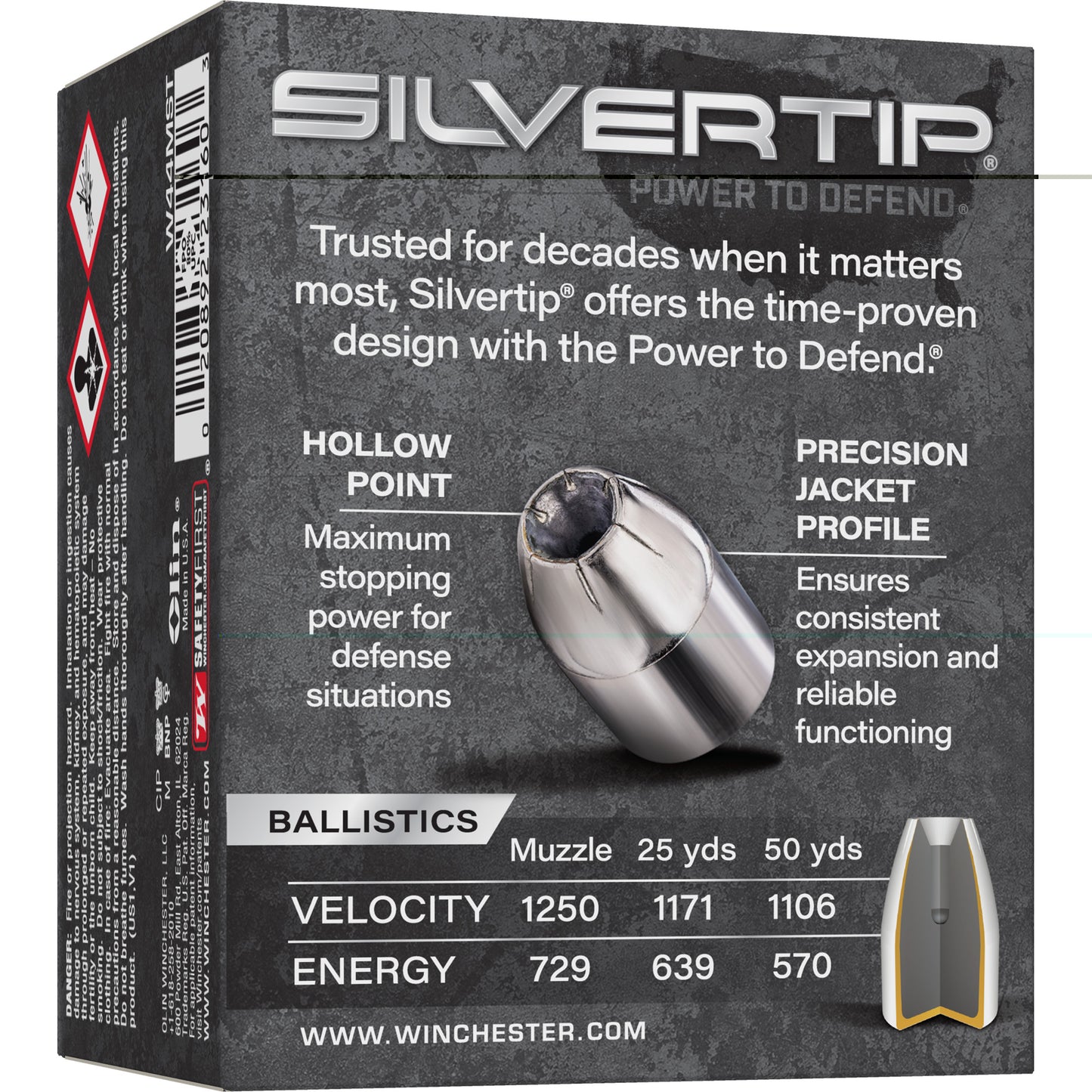 Win Silvertip 44 Rem Mag 210 Gr Jhp