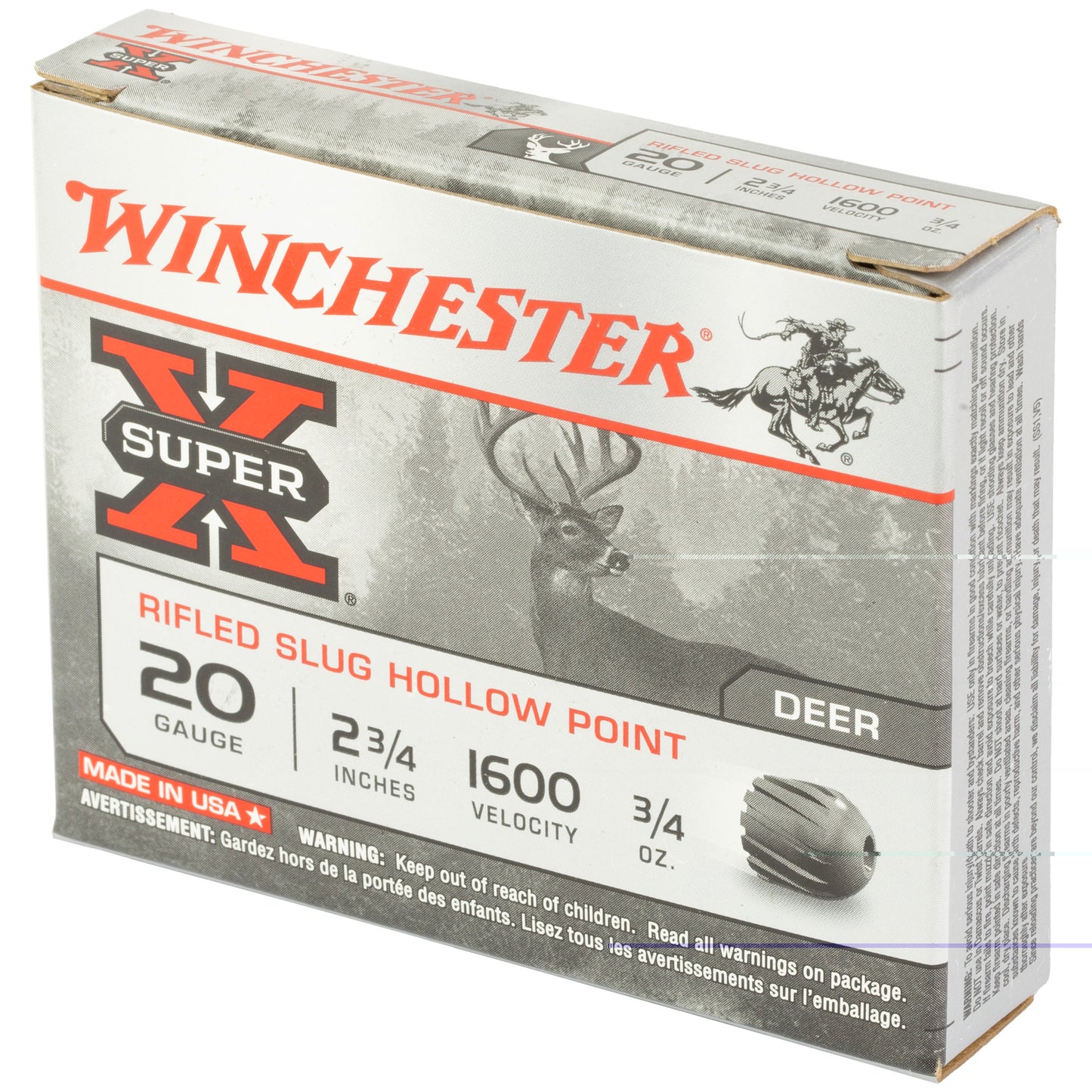 Win Sprx 20ga 2.75" 3/4oz Rfld 5/250