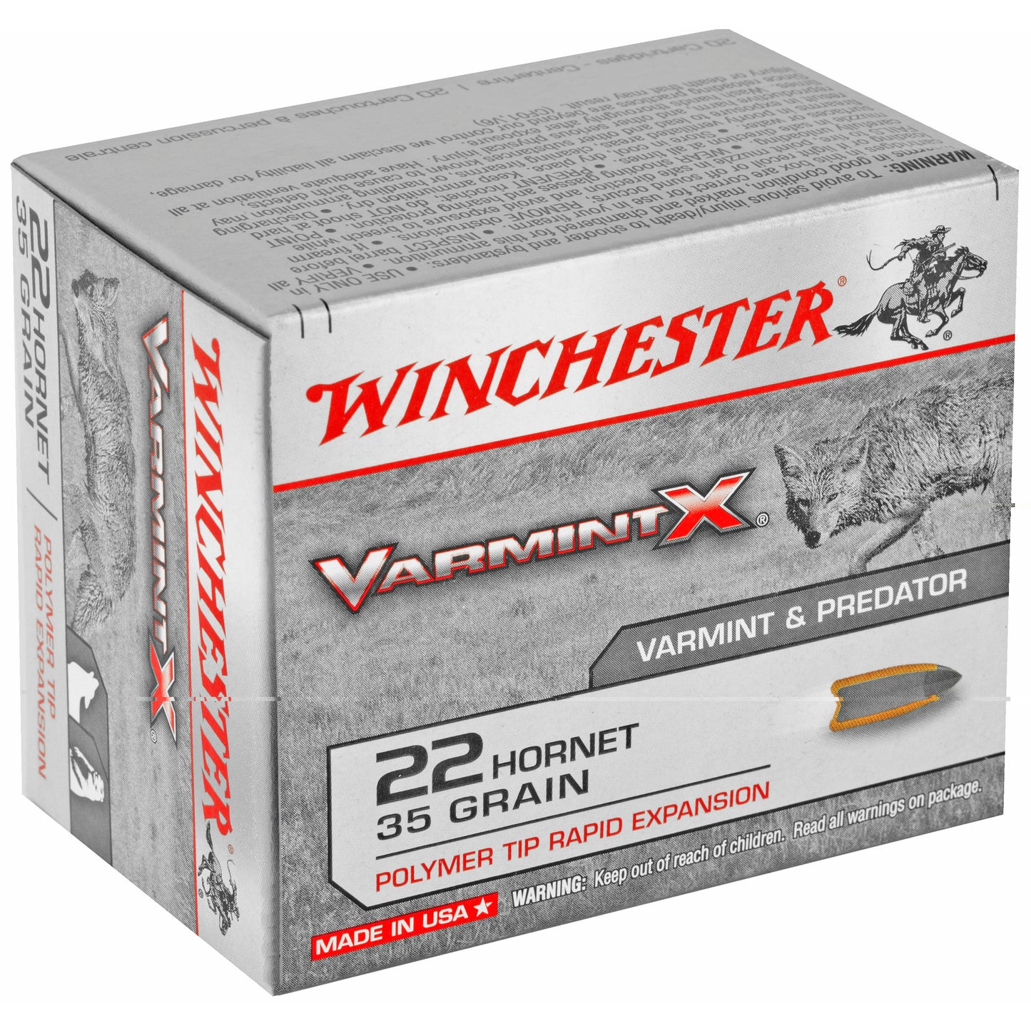 Win 22 Hornet 35gr Varmint Xp 20/200