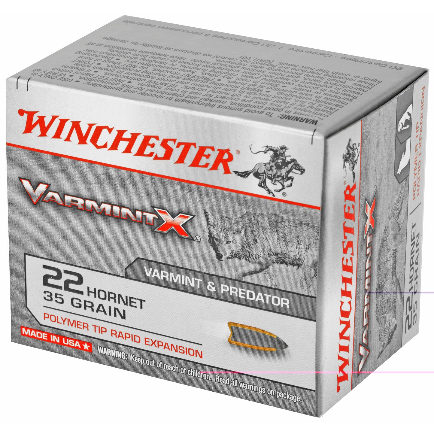 Win 22 Hornet 35gr Varmint Xp 20/200