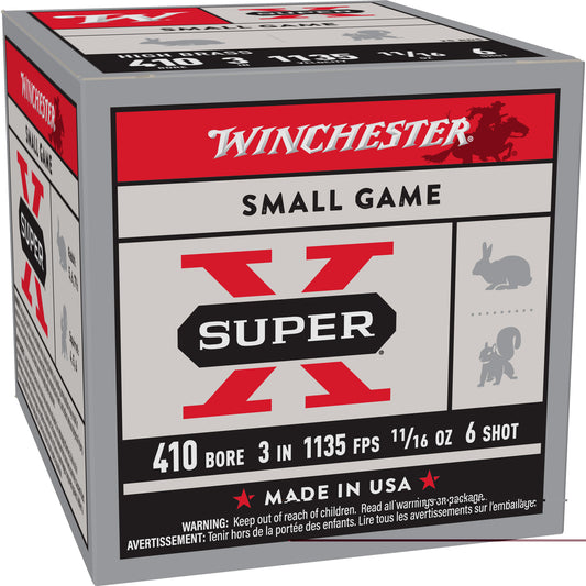 Win Spr-x Upld 410ga 3" #6 Hb 25/250