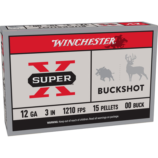 Win Superx 12ga 3" 00bk 15p 5/250